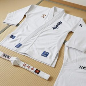 rok kumite gi customised logo kata uniform.